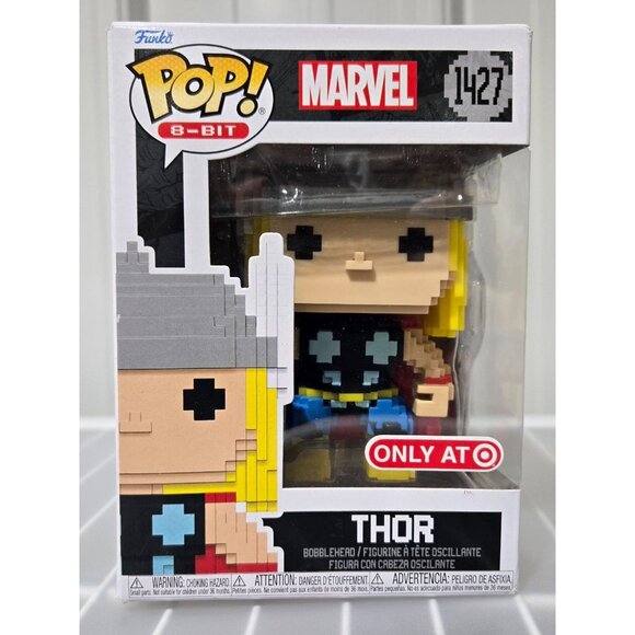Funko Pop 8-Bit Series Marvel Universe Thor Vinyl Figure #1427 - Picture 2 of 7